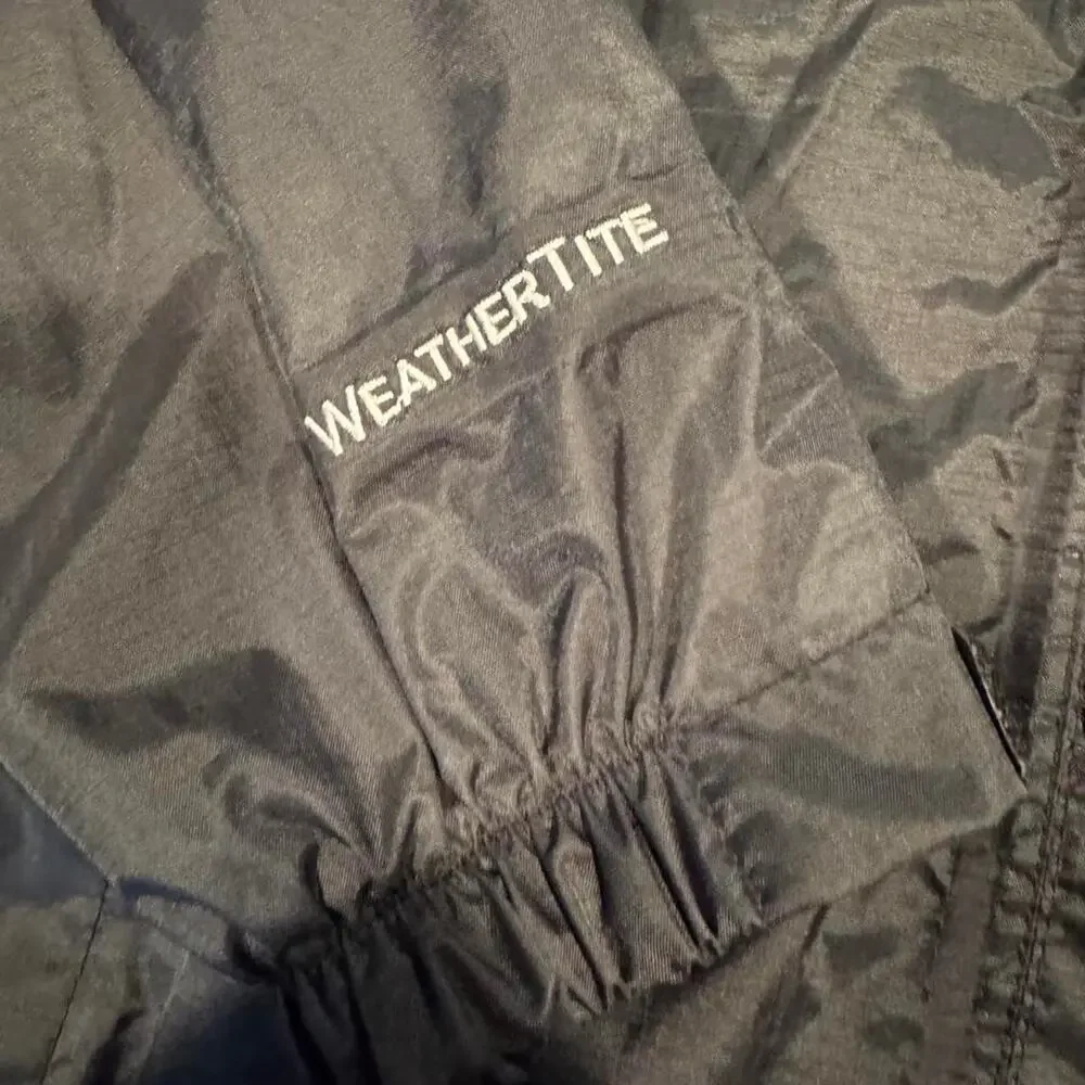 Karrimor Weathertite Hooded Rain Jacket Youth 13 Year Black Lightweight Packable